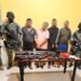 Miembros de grupo delictivo detenidos con gran arsenal de armas