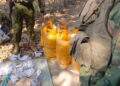 Encontraron 10 tanques de gas abandonados en el límite internacional