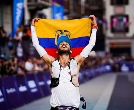 El ecuatoriano Joaquín López se convirtió en el primer sudamericano en lograr un podio en el Ultra Trail de Mont-Blanc