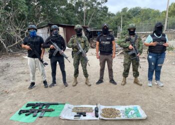 Fusiles y municiones se decomisaron en un operativo en Bajo Alto