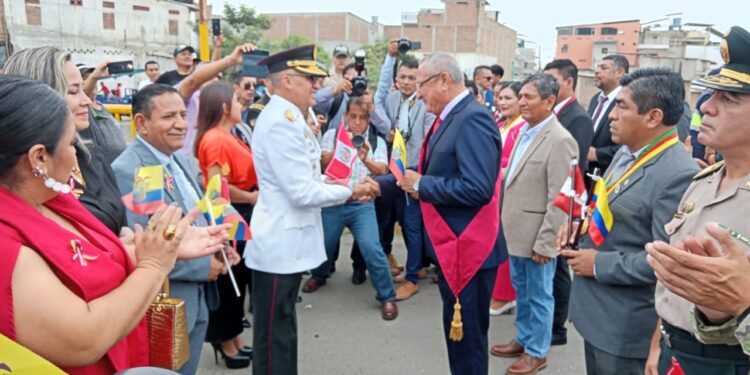Conmemoración de los 26 años del tratado de paz entre Ecuador y Perú en Huaquillas
