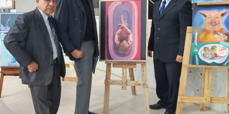Lizandro Aguilar, de la Carrera de Artes Plásticas, ganó concurso nacional de arte organizado por el CES