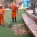 Limpian el parque El Cangrejo en Puerto Bolívar y llaman a la corresponsabilidad ciudadana