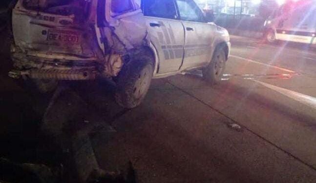 Tres policías y un ciudadano heridos en un accidente