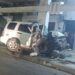 Carro quedó destruido por accidente en Puerto Bolívar