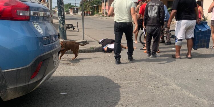 Dos hombres fueron baleados en El Guabo
