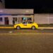 Se registró atentado contra taxi de la cooperativa Santa Rosa