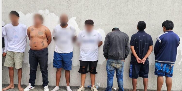 Siete detenidos en el rescate de una persona secuestrada