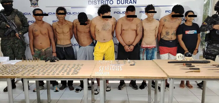 Nueve sujetos que serían extorsionadores fueron detenidos