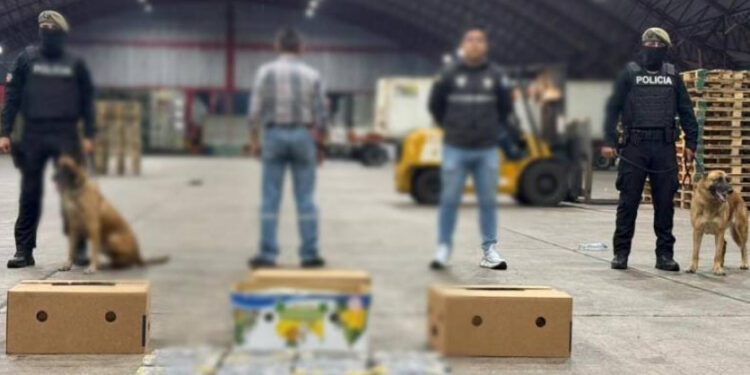 Policía frustra envío de más de una tonelada de cocaína