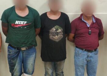 Tres posibles extorsionadores fueron detenidos