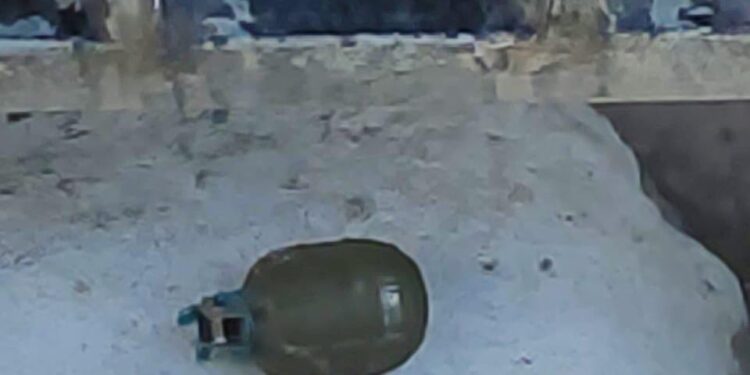Se realizó la explosión controlada de una granada de mano en la comuna de Bajo Alto