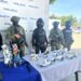 Dinero, municiones, panfletos y hasta altar de la Santa Muerte decomisados en Puerto Bolívar