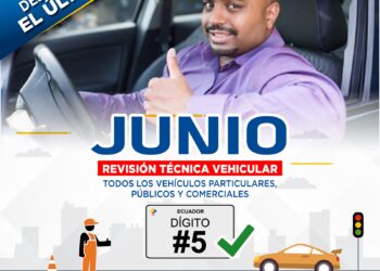 Si tu placa termina en dígito #5, ya puedes realizar tu revisión técnica vehicular