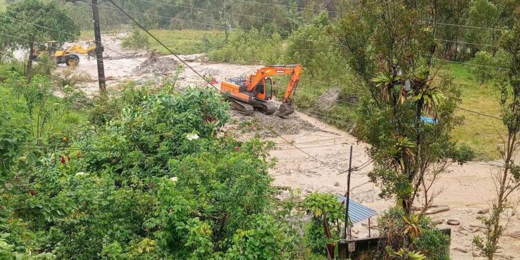 155 casas quedaron afectadas por las intensas lluvias