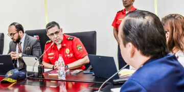 Primer jefe de Bomberos Machala participó de la Plenaria del COE Provincial de El Oro.