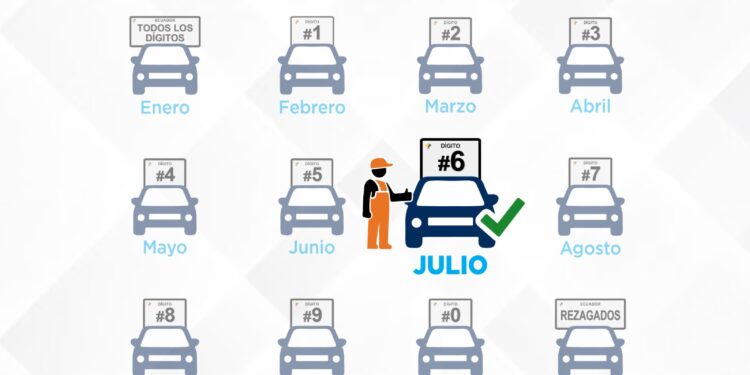 Movilidad te presenta el calendario de matriculaci贸n vehicular 2025.