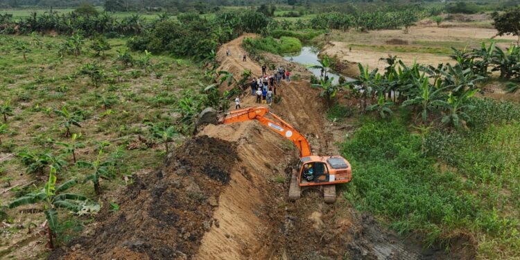 Prefectura refuerza muros y blinda cultivos contra inundaciones*