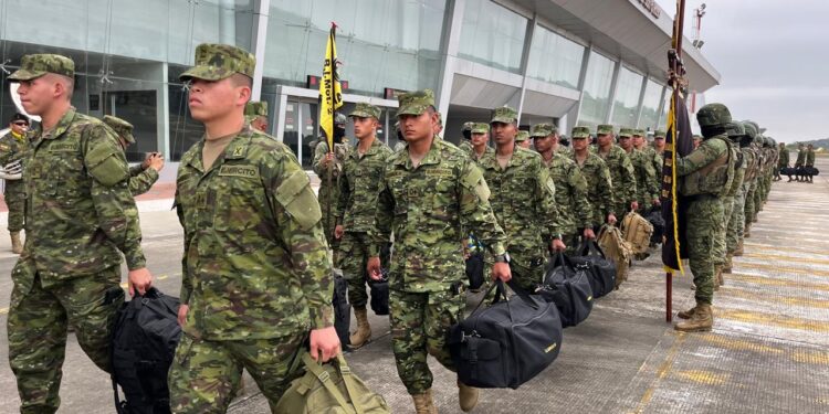Más elementos de las Fuerzas Armadas para El Oro