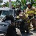 Rápida intervención del Cuerpo de Bomberos de Machala en accidente de tránsito