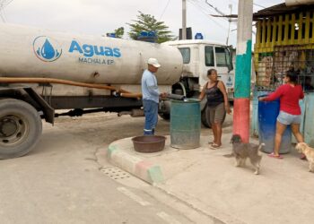 Aguas Machala EP informa sobre trabajos para restablecer el servicio de agua potable