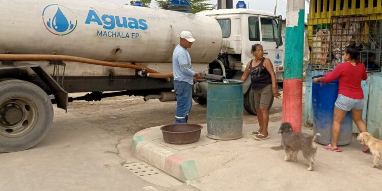 Aguas Machala EP informa sobre trabajos para restablecer el servicio de agua potable