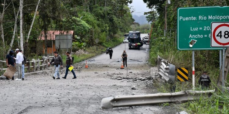 En cuatro días se instalará un puente Bailey en Mollopongo tras atentado explosivo