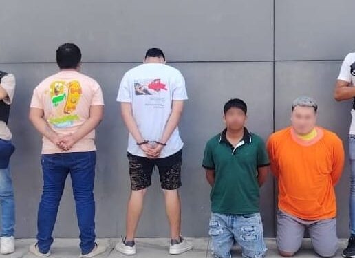 Dos adolescentes entre los detenidos como parte de un grupo de extorsionadores