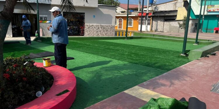 Remodelación del Parque del Niño está en la etapa final