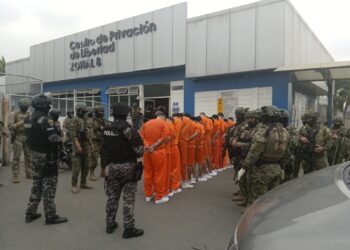 13 internos fueron trasladados de la cárcel de Machala a Guayaquil