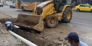 Aguas Machala EP ejecuta mejoras en la red de alcantarillado sanitario