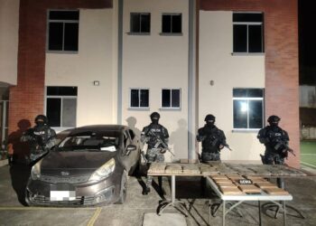 Detenido luego que en un carro se encontraron 12 bloques de sustancias ilícitas
