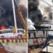 Alarma en el muelle de Posorja por el incendio de una embarcación