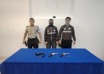 Incautan armas de fuego presuntamente vinculadas a un grupo delictivo