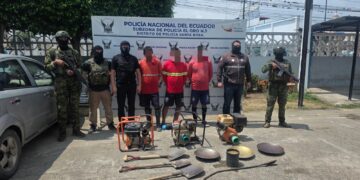 Operativo conjunto contra la minería ilegal en Torata deja tres aprehendidos e inhabilitación de maquinaria
