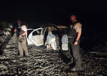 ​Localizan vehículo incinerado y motocicleta tras el atentado contra la jueza Lady Pachar