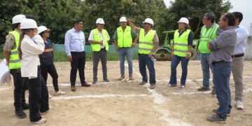 La construcción de la Concha Acústica de la UTMACH registra un importante avance del 35 por ciento