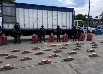 Decomisan más de una tonelada de cocaína oculta en cargamento de banano que iba a Reino Unido desde Puerto Bolívar