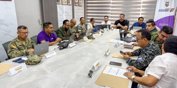 Gobernador Francisco Minuche lideró la V Sesión del Consejo de Seguridad Provincial de El Oro
