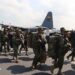 Aeronaves de la Fuerza Aérea trasladan contingente militar para reforzar la seguridad en cuatro provincias