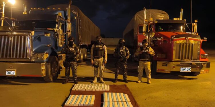 Incautan más de 51 kilos de ketamina y 827 ampollas durante operativo de control en la frontera sur