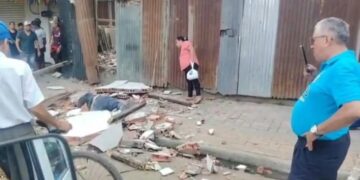 Adulto mayor fallece durante la demolición de parte de su vivienda