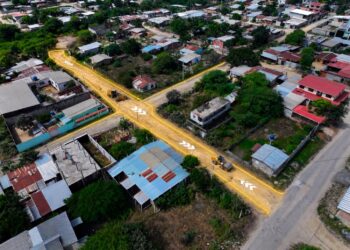 Alcaldía de Huaquillas ejecuta la primera etapa del Plan de Mejoramiento Vial en la ciudadela Nuevos Horizontes