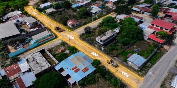 Alcaldía de Huaquillas ejecuta la primera etapa del Plan de Mejoramiento Vial en la ciudadela Nuevos Horizontes