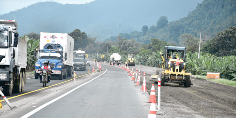 Ampliación de la vía Machala-Guayaquil llegará a cuatro carriles hasta el puente Chaguana en agosto